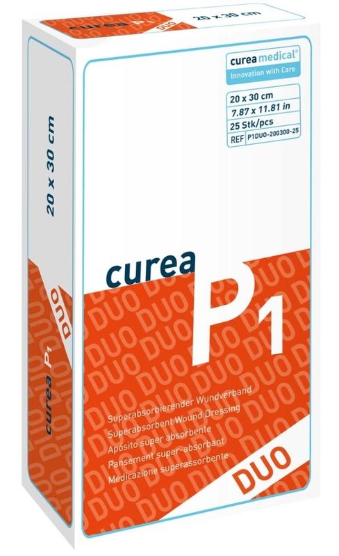 CUREA P1 duo superabsorb.Wundaufl.ste.20x30 cm